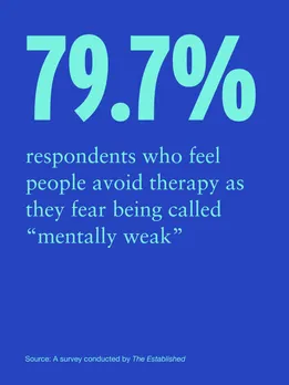 An infographic with statistics on therapy in India
