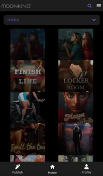 A screenshot of the Moonkind Indian erotica app to depict the rising popularity of erotica in India with the growing popularity of AI erotica