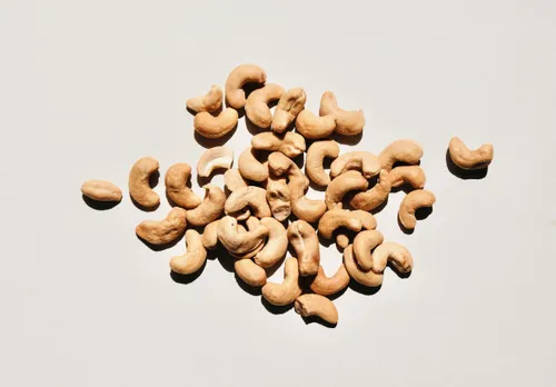 A picture of cashews to show how cashew sourcing India has increased in the last few years due to the popularity of Kaju Katli in India and leading to increase in Kaju Katli price