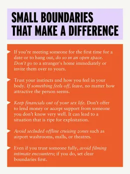 A picture of safety guidelines that show queer spaces in India are growing, acting as privacy in queer spaces