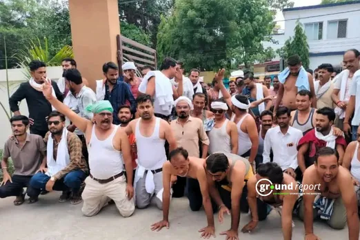 एमएसपी के लिए सरकार के खिलाफ प्रदर्शन करते किसान