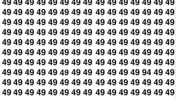 অপটিক্যাল ইলিউশন, অপটিক্যাল ইলিউশন টেস্ট, ব্রেন টিজার, Number Grid Puzzle, ৯৪ খুঁজুন, 20/20 Vision, High IQ Test, Viral Trend, Visual Challenge, Mental Strength