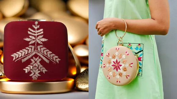 Phulkari Clutches