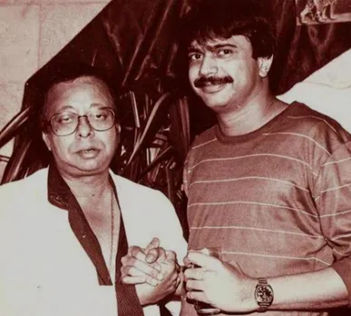 R D Burman with sr. film journalist Chaitanya Padukone at 'Pantera' album release party