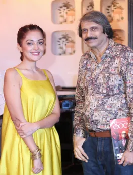 Sheena Chohan with sr journalist Chaitanya Padukone