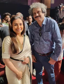Rani Mukerji welcomes journalist Chaitanya Padukone at YRF Studios