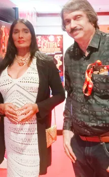 Anu Aggarwal with journalist Chaitanya Padukone