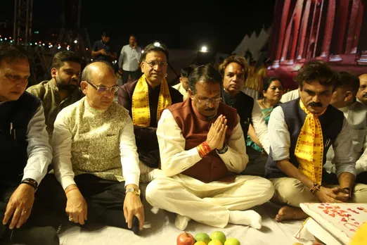 Luv Kush Ramleela News The play of Ravan Vedavati Samvad was performed with Ganesh Puja at Somnath Temple (3)