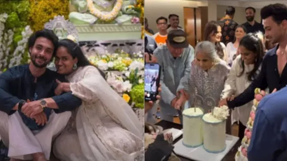 The Khan family was seen together on Salim Khan 61st marriage anniversary Salman looked dashing (4)