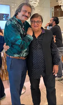 Veteran evergreen actor Rakesh Bedi with sr journalist Chaitanya Padukone