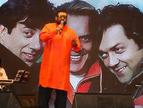 Rock-star singer Shrikant Narayan performs on stage