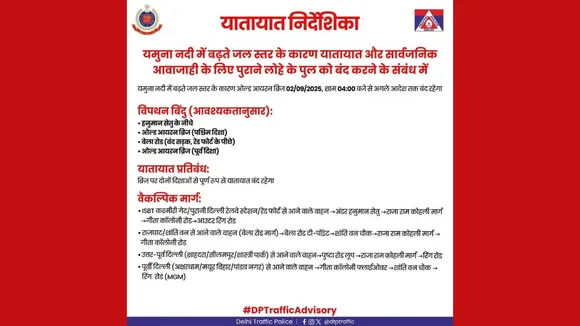delhi traffic police advisory