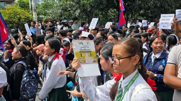 Nepal Gen-Z Protest against Oly govt for Social Media Ban