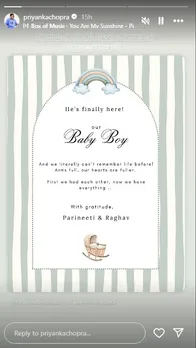 Parineeti Chopra Raghav Chadha Baby Boy