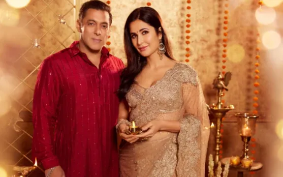 Katrina Kaif Golden Saree For Womens