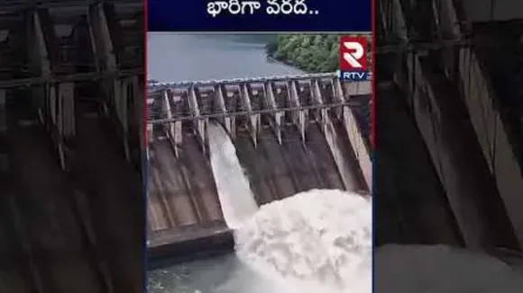 Flood Water Into Srisailam Project