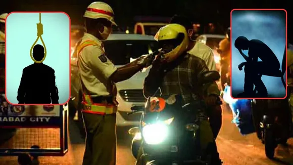 Khammam youth suicide after caught drunk and driving
