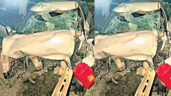 anantpuram road accident three young men dead