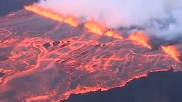 Volcano eruption