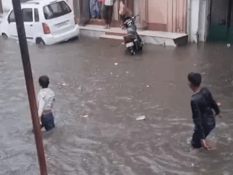 heavy rain in jodhpur