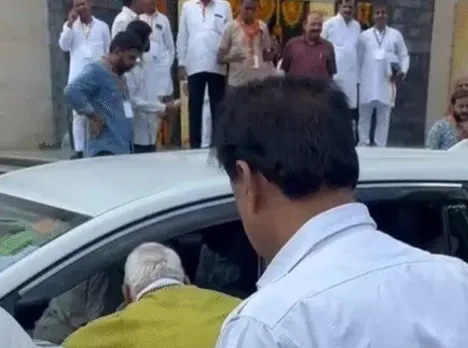 bjp-rajsthan-prabhari-radhmohan-das-agrawal-workshop-protest