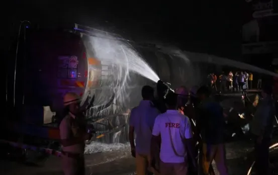 rajasthan-jaipur-ajmer-highway-chemical-tanker-lpg-cylinder-accident-2025