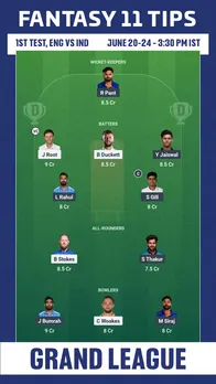 ENG vs IND 1st Test GL