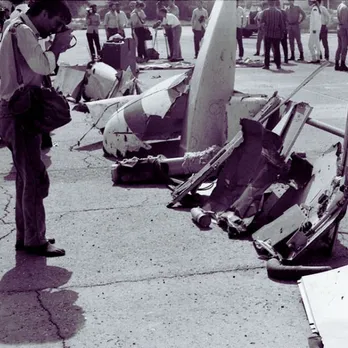 Wreckage of the flight