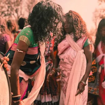 Adivasi comunity celebrating their festival