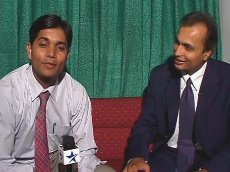 Manoj Singh with Anil Ambani