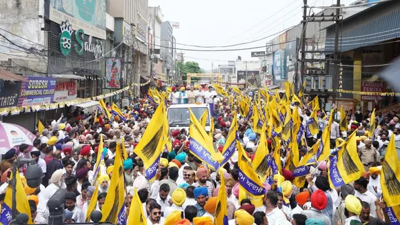 Aap Road show after bypoll