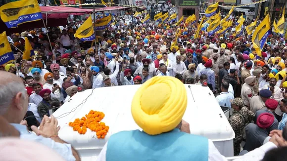 Aap Road show in Punjab