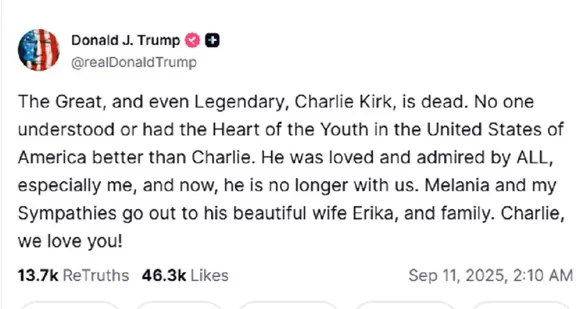 Trump massege