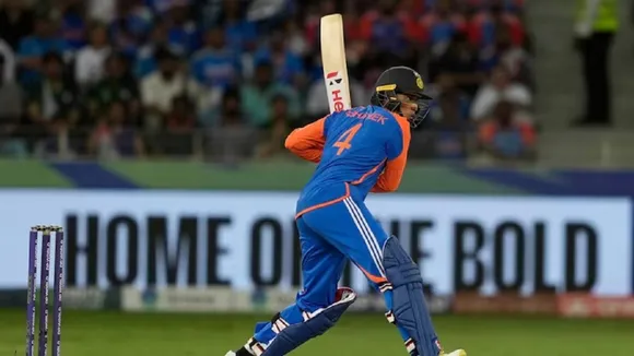 Abhishek playing shot