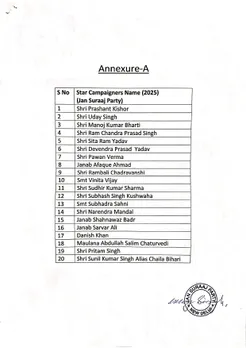 Jansuraaj star campaigner