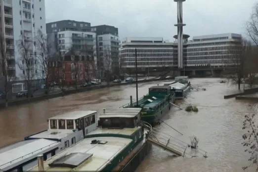 Storm Herminia brings flooding and chaos across Europe