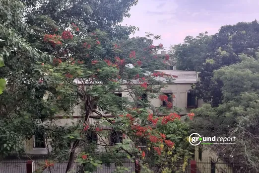 Cloudy skies over Bhopal city with light rain forecast