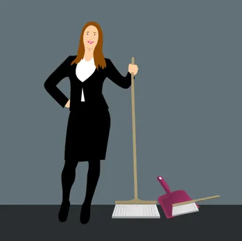 Illustration of cleaning products