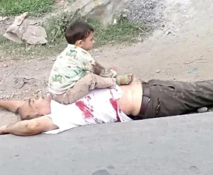 Sopore child and grandhfather heart wrenching pictures
