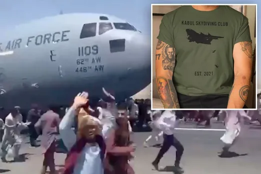 T-shirts of Afghans falling