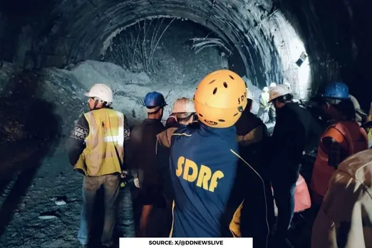 Uttarakhand tunnel collapse: 36 trapped, rescue operations underway