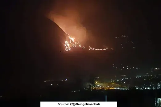 Forest fires increased 7 times in Himachal due to less snowfall