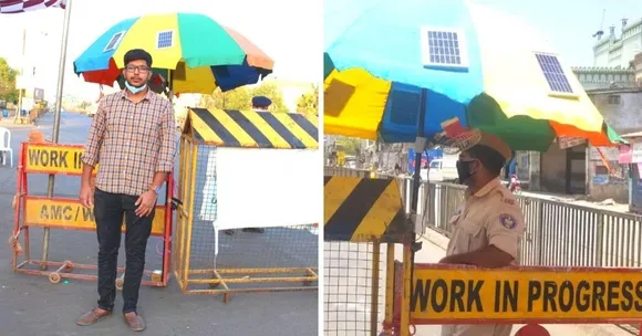 Solar Power Umbrella by Ahmedabad Young Man