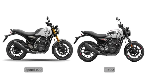 Triumph Speed 400 vs T 400
