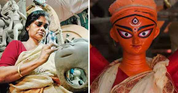 मिलिए माँ दुर्गा की प्रतिमा बनाने के लिए प्रख्यात, 'कुमारटूली' की पहली महिला मूर्तिकार से!