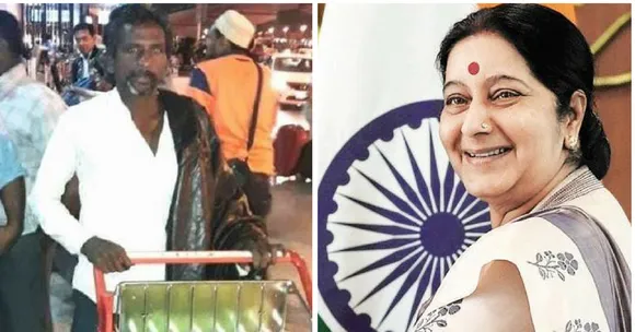 दुबई में फंसे एक भारतीय को, अस्पताल में होने के बावजूद लौटा लायी सुषमा स्वराज!