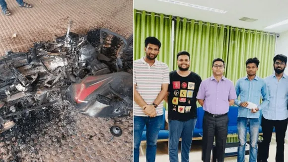 कॉलेज के सिक्यूरिटी गार्ड की बाइक जल जाने पर छात्रों ने पैसे जोड़कर ख़रीद दी नयी बाइक!