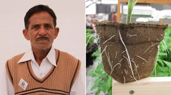 नौवीं पास किसान का इनोवेशन, 10 रुपये के इको-फ्रेंडली गोबर के गमले में लगायें पौधे!