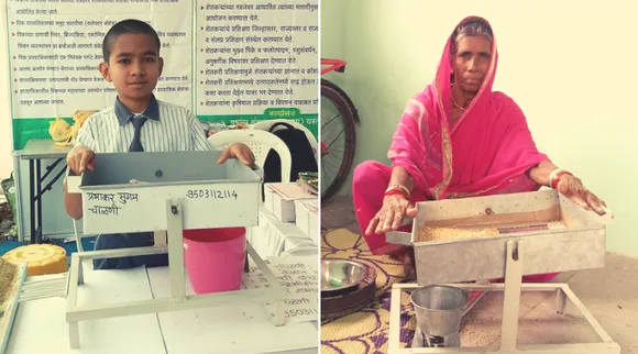 12 साल के बच्चे ने बनाई 500 रु से भी कम की छननी, बिना किसी मेहनत के साफ़ कर सकते हैं अनाज!