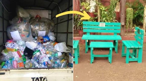 मुंबई: घर-घर से इकट्ठा किये प्लास्टिक से बनेंगी अब पब्लिक पार्क के लिए बेंच!